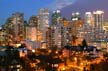 Downtown At Night, Canada Stock Photographs