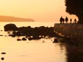 English Bay Sunset, Canada Stock Photographs