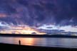 English Bay Sunset, Canada Stock Photographs