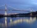 Lions Gate At Night, Canada Stock Photographs