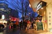 Shopping Stores Robson At Night, Canada Stock Photographs