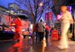 Shopping Stores Robson At Night, Canada Stock Photographs