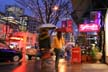 Robson Street At Night, Canada Stock Photographs