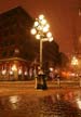 Winter Light Snow, Night. Gastown