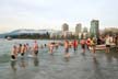 Jan 1st 2004 - The Polar Bear Swim, Canada Stock Photographs