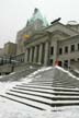 Vancouver Art Gallery Winter, Canada Stock Photographs