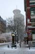 Steam Clock Gastown Winter, Canada Stock Photographs