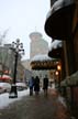 Gastown Stores Winter, Canada Stock Photographs