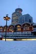 Harbour Center Winter Night, Canada Stock Photographs