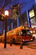 Granville Street Winter Night, Canada Stock Photographs