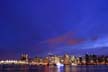 Vancouver Skyline At Night, Canada Stock Photos