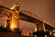 Burrard Bridge At Winter Night, Canada Stock Photographs