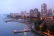 Winter Night, West End Downtown Vancouver