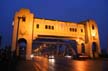 Burrard Bridge Winter Night, Canada Stock Photographs