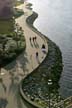 Flase Creek Seawall, Canada Stock Photographs