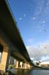 Cambie Bridge False Creek, Canada Stock Photographs