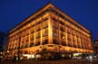 Hudson Bay Company Store Winter Night, Canada Stock Photographs