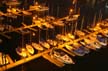 False Creek Boats At Night, Canada Stock Photos