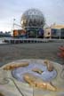 Science World Park Wooden Statues, Canada Stock Photographs