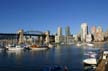 Burrard Bridge False Creek, Canada Stock Photographs