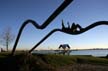 Douglas Senft's Metal Cathedral Sculpture, Waterfront Park North Vancouver