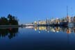 Downtown Night Burrard Inlet, Canada Stock Photographs