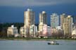 West End View From Kitsilano Beach, Canada Stock Photographs