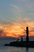 English Bay Sunset, Canada Stock Photographs