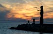 English Bay Sunset, Canada Stock Photographs