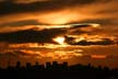 Downtown Sunset Sky, Canada Stock Photographs