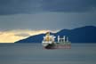 English Bay Ship, Canada Stock Photos