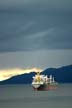 English Bay Ship, Canada Stock Photos