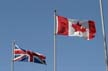 UK Flag, Canada Stock Photos