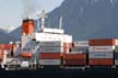 Cargo Ship Carries Cargo Containers, Burrard Inlet