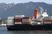 Cargo Ship Carries Cargo Containers, Burrard Inlet