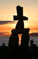 The Inukshuk Constructed By Alvin Kanak, English Bay Beach