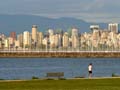 Jugging At The English Bay, Canada Stock Photographs