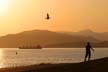 English Bay Sunset, Canada Stock Photos