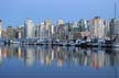 Downtown Vancouver At Night, Canada Stock Photos