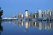 Downtown Vancouver At Night, Canada Stock Photos