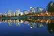 Downtown Vancouver At Night, Canada Stock Photos