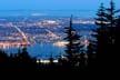 Vancouver At Night, Canada Stock Photos