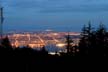 Vancouver At Night, Canada Stock Photos