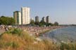 A Sunny Day At West End Beaches, Canada Stock Photos