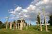 Burnaby Mountain Park Carved Poles, Canada Stock Photos