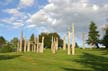 Burnaby Mountain Park Carved Poles, Canada Stock Photos