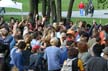 Watching Show At The Central Park, Canada Stock Photos