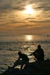 English Bay Sunset, Canada Stock Photos