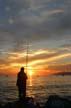 English Bay Sunset, Canada Stock Photos