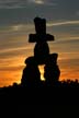 The Inukshuk Constructed By Alvin Kanak, Canada Stock Photos